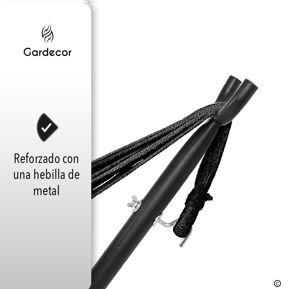 HAMACA PORTÁTIL CON BASE COLOR ROJO