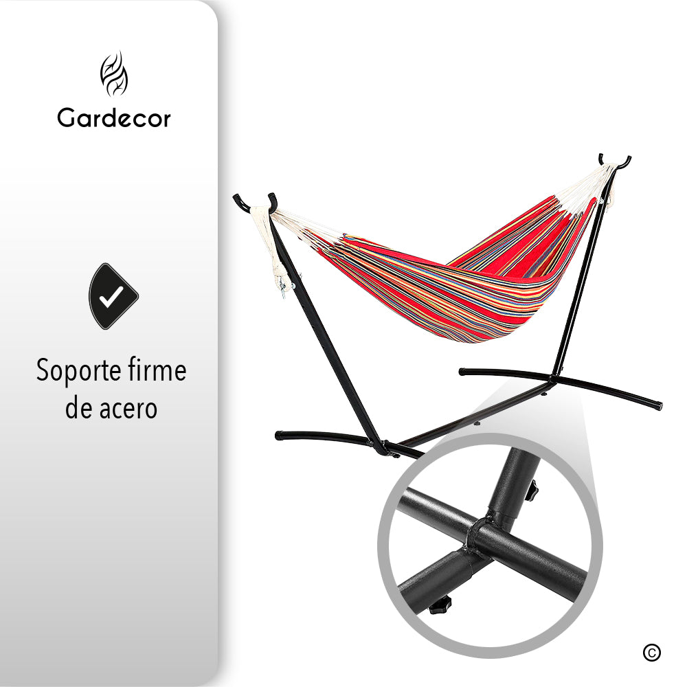Hamaca Roja Portatil Con Base (saldos)