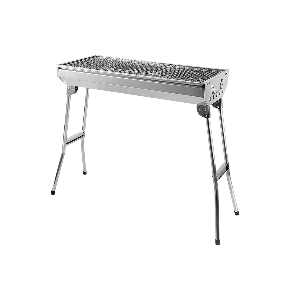 ASADOR PORTÁTIL PLEGABLE COLOR GRIS 73X33X70 CM