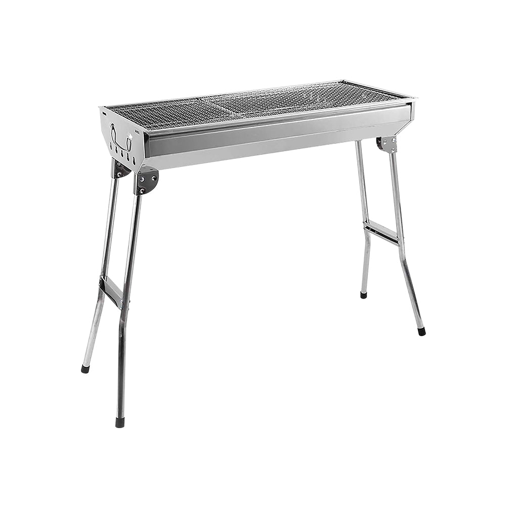 ASADOR PORTÁTIL PLEGABLE COLOR GRIS 73X33X70 CM