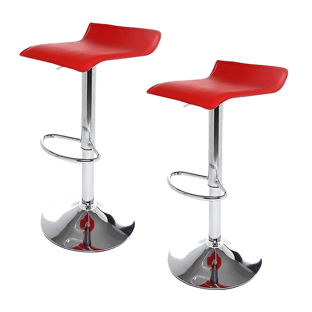 SET DE 2 BANCOS DE BARRA COLOR ROJO
