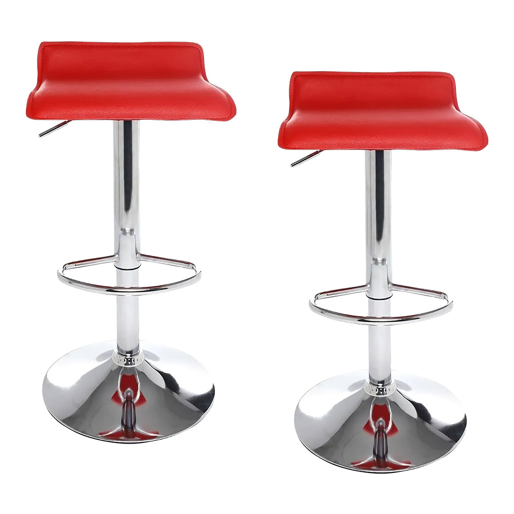 SET DE 2 BANCOS DE BARRA COLOR ROJO