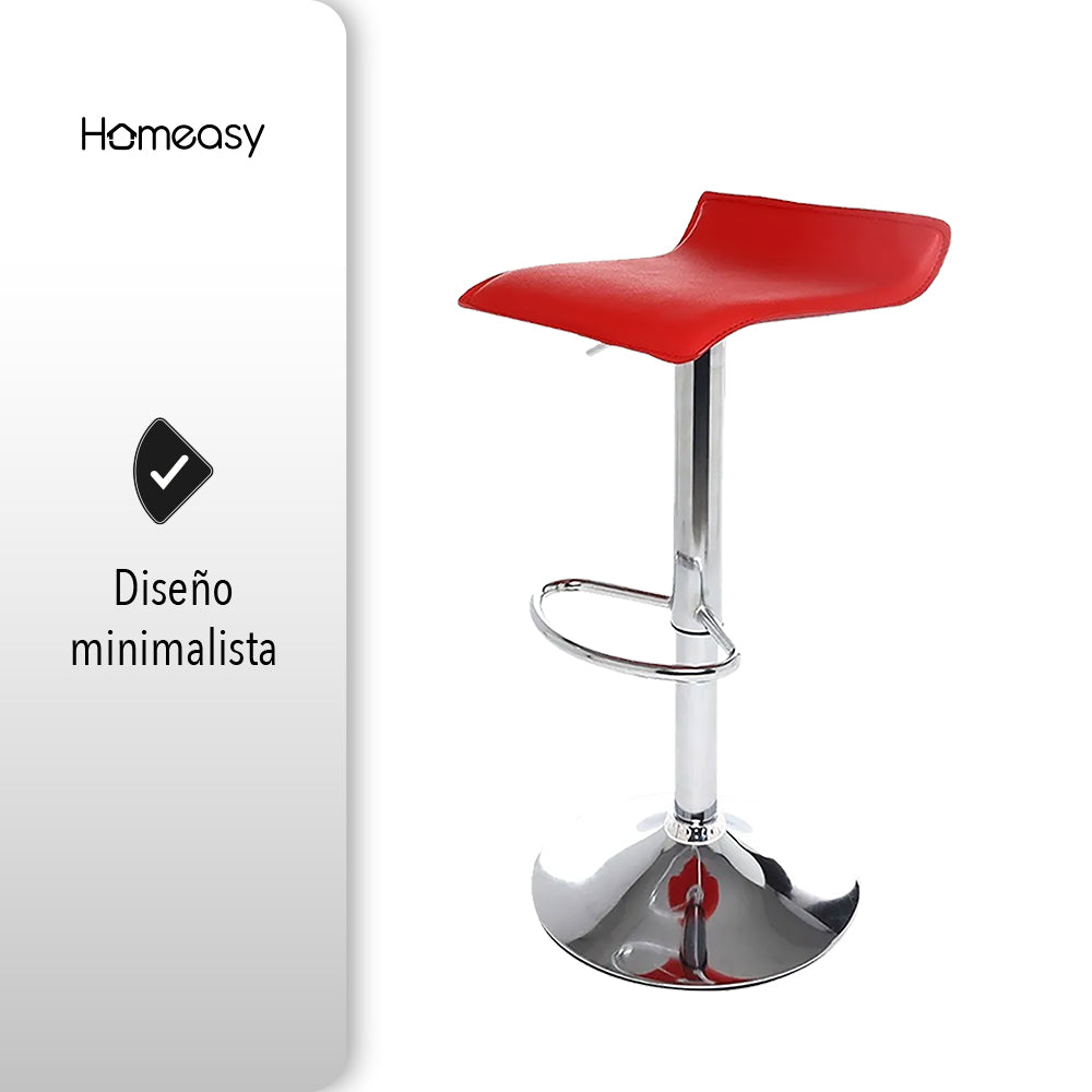 SET DE 2 BANCOS DE BARRA COLOR ROJO