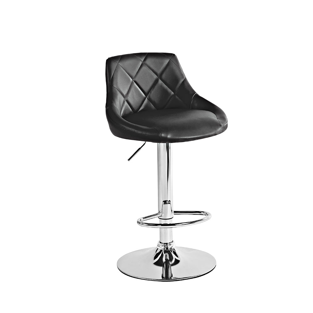 SET DE 2 BANCOS PARA BARRA CON RESPALDO COLOR NEGRO