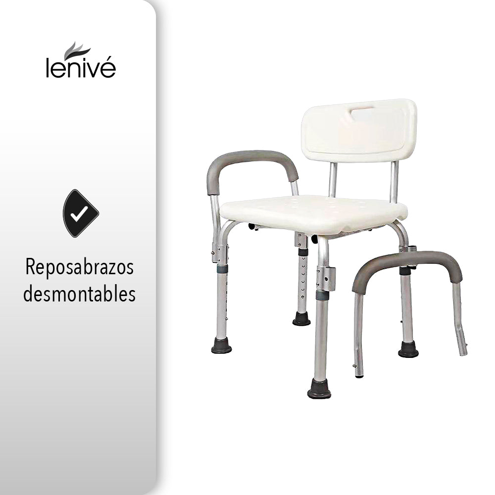SILLA PARA DUCHA CON BRAZOS AJUSTABLES (SALDOS)