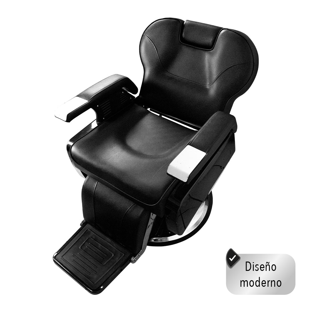 SILLA PARA BARBERIA COLOR NEGRO (SALDOS)