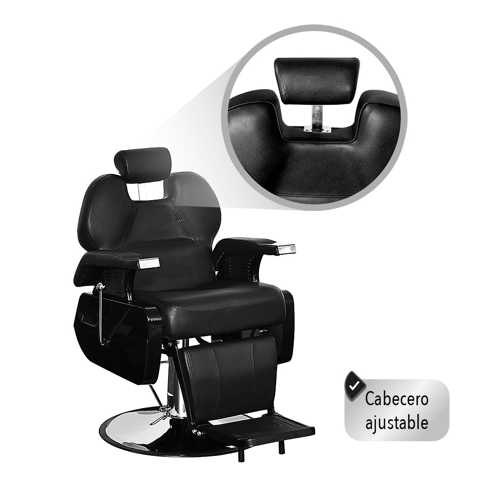 SILLA PARA BARBERIA COLOR NEGRO (SALDOS)
