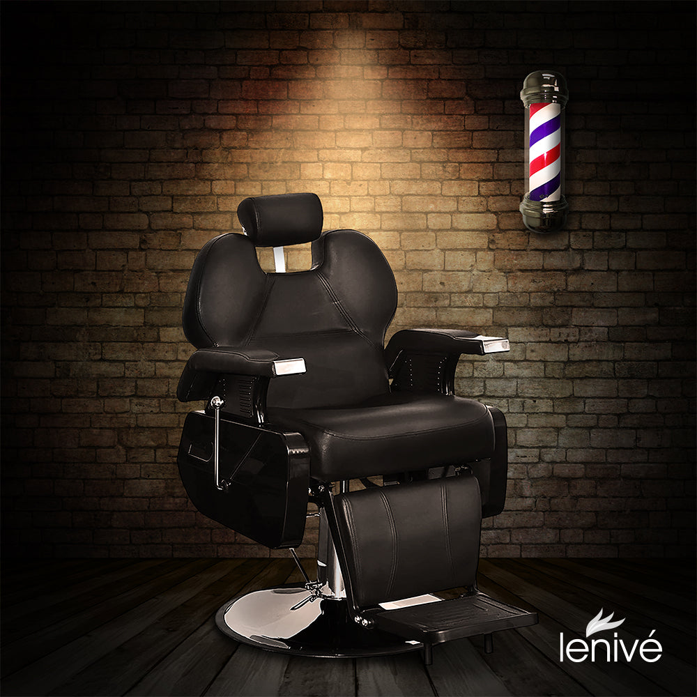 SILLA PARA BARBERIA COLOR NEGRO (SALDOS)