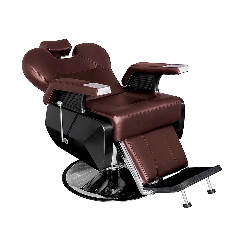 SILLA PARA BARBERÍA COLOR CAFÉ