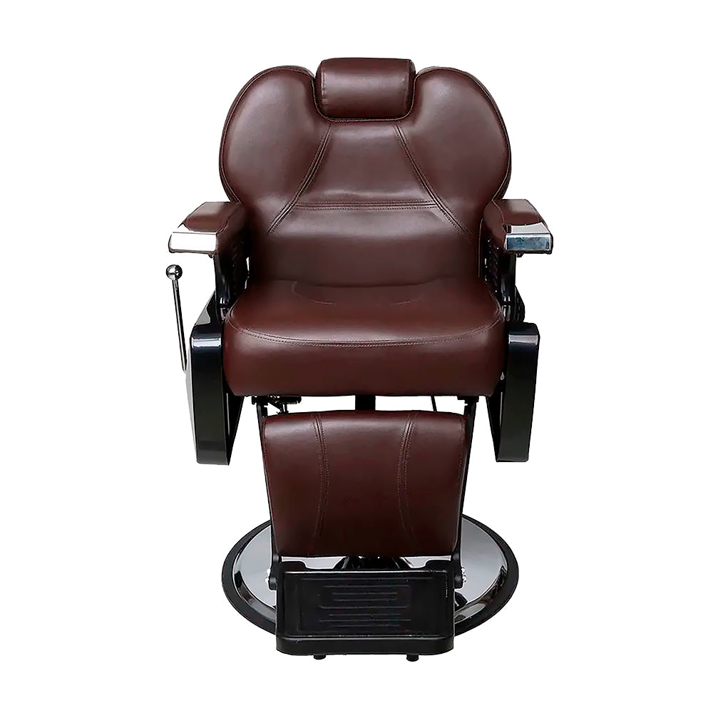 SILLA PARA BARBERÍA COLOR CAFÉ