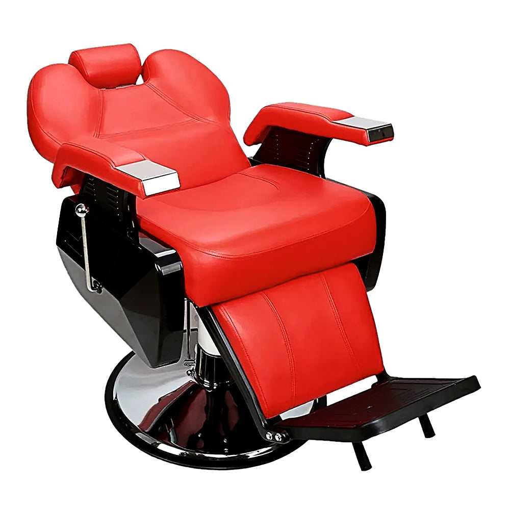SILLA PARA BARBERIA COLOR ROJO (SALDOS)