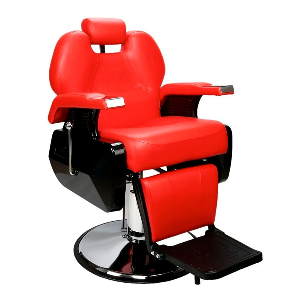 SILLA PARA BARBERÍA COLOR ROJO