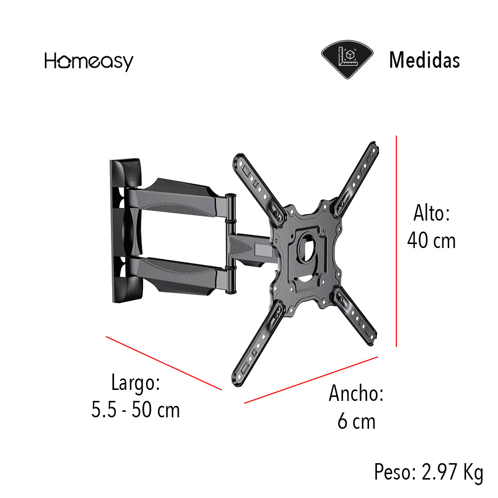 SOPORTE PARA T.V. DE 32 A 55 PULGADAS