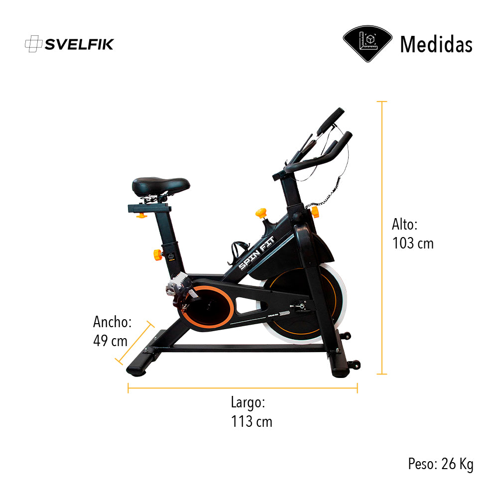 BICICLETA DE SPINNING 8 KG