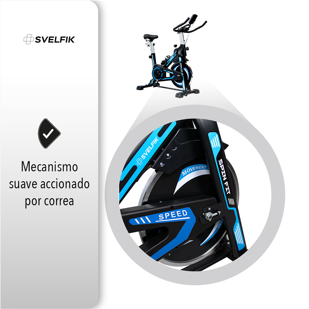 BICICLETA ESTÁTICA COLOR AZUL (SALDOS)