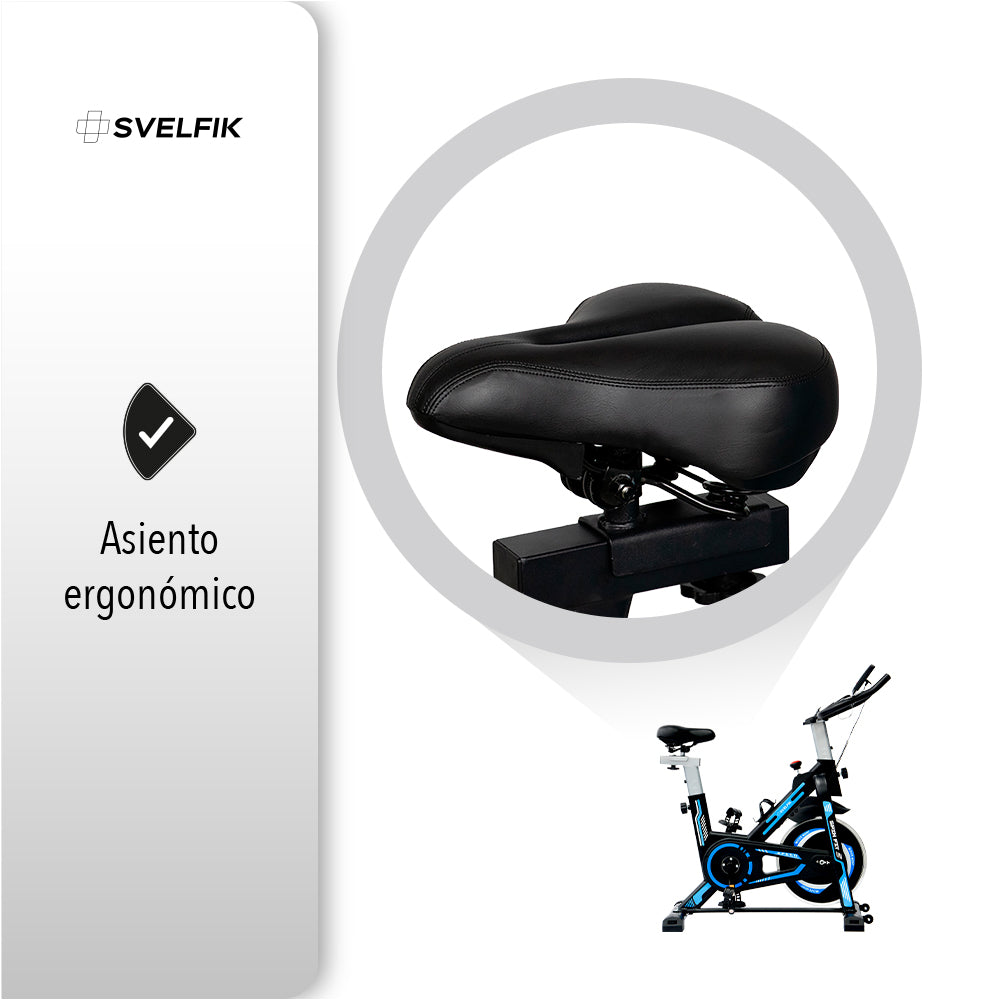 BICICLETA ESTÁTICA COLOR AZUL (SALDOS)