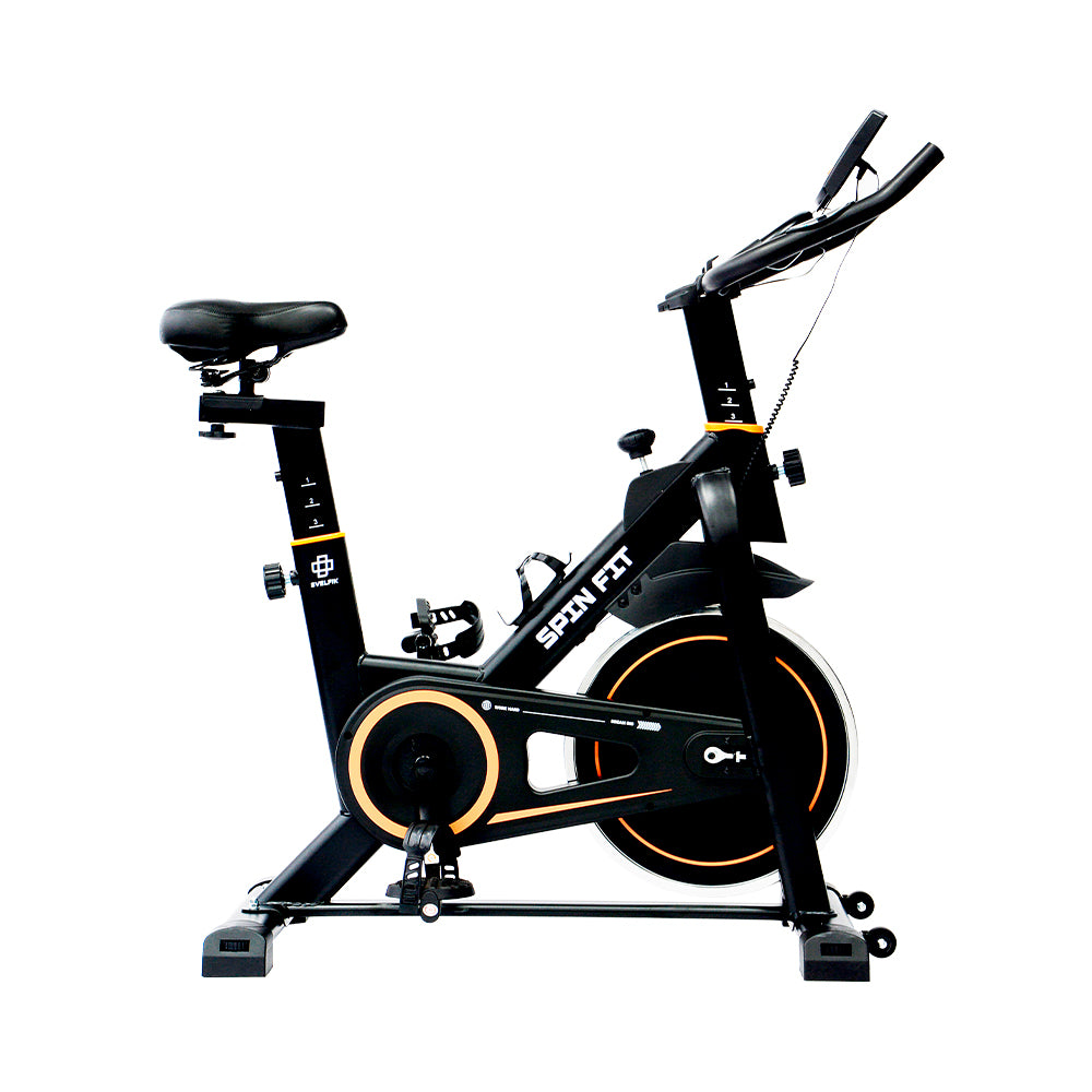 BICICLETA ESTÁTICA COLOR NARANJA