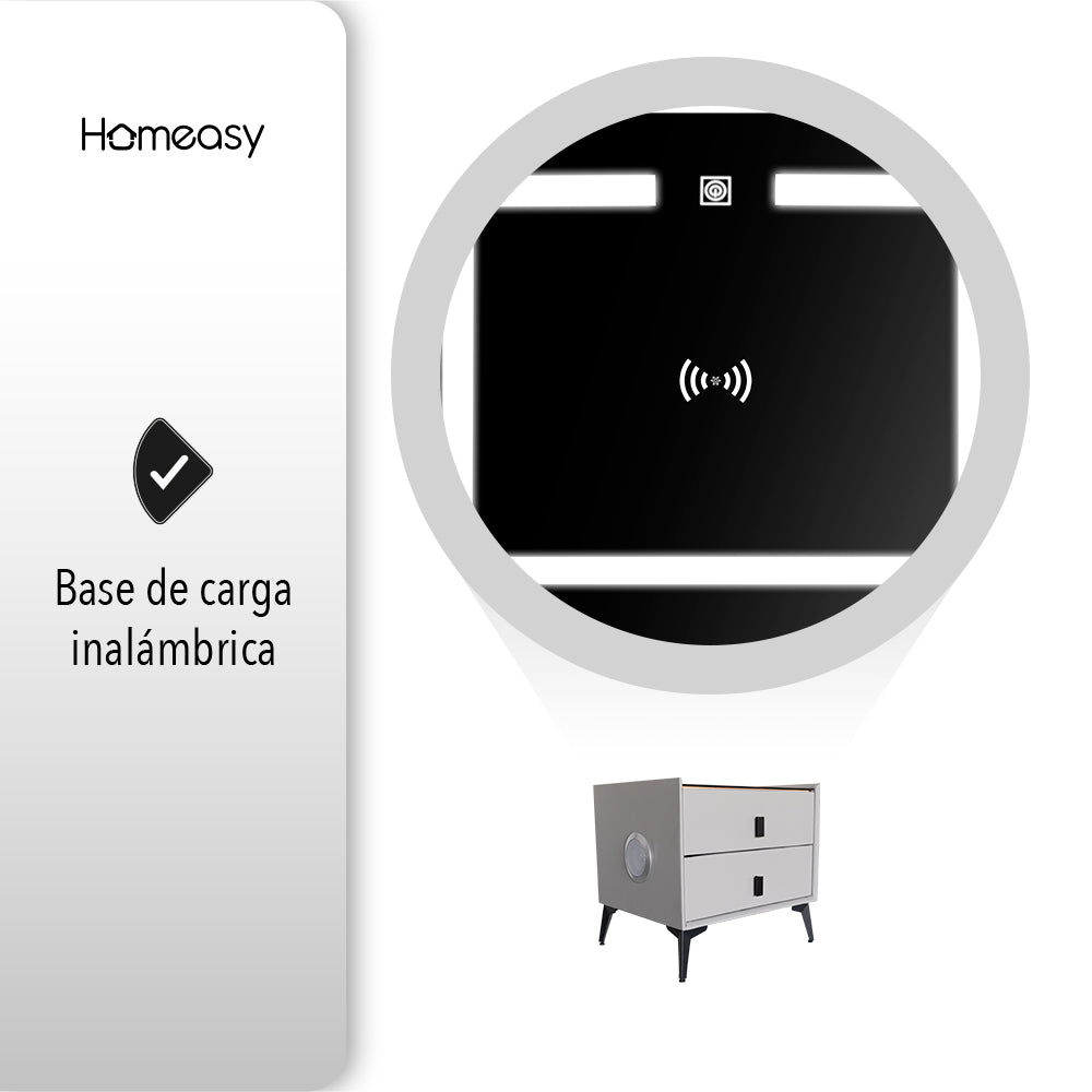 BURÓ CON CARGA INTELIGENTE COLOR GRIS