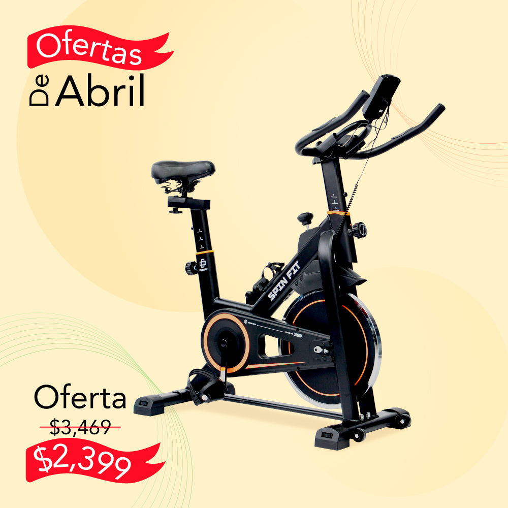 BICICLETA ESTÁTICA COLOR NARANJA