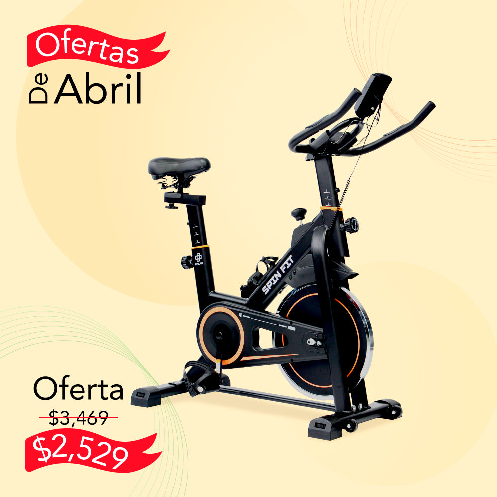 BICICLETA ESTÁTICA COLOR NARANJA