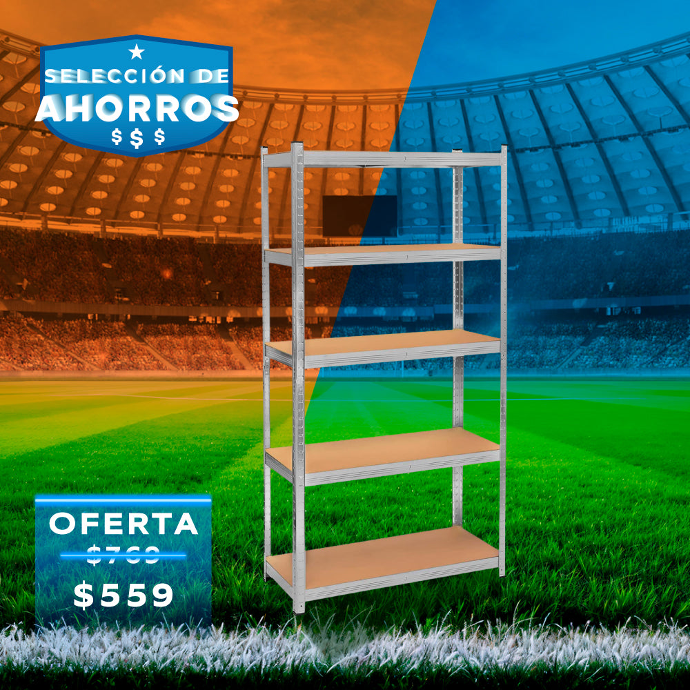 ESTANTE ANAQUEL METALICO ORGANIZADOR DE 5 NIVELES