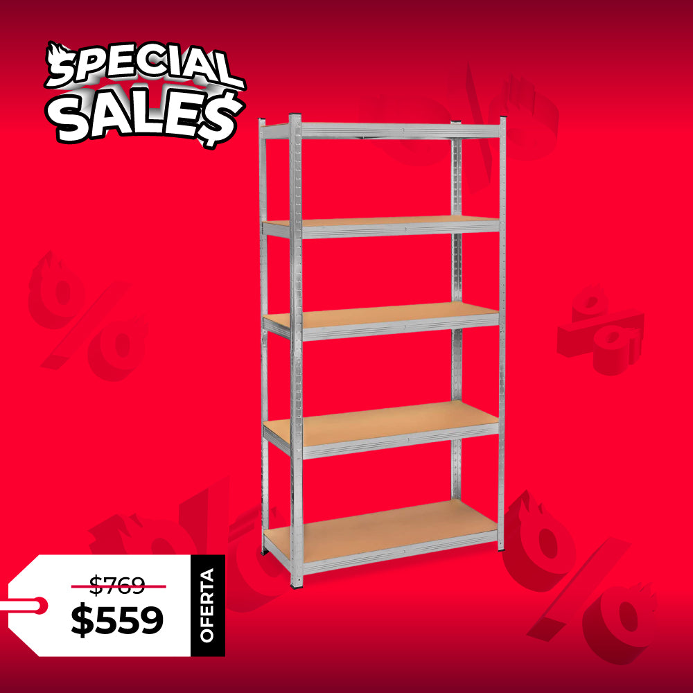 ESTANTE ANAQUEL METALICO ORGANIZADOR DE 5 NIVELES