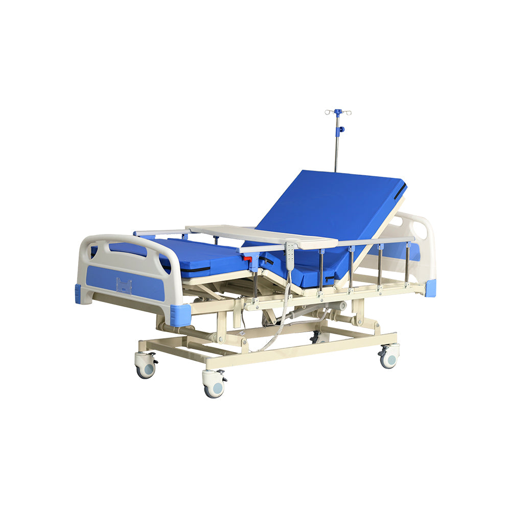 CAMA HOSPITALARIA ELÉCTRICA CON MESA Y COLCHÓN