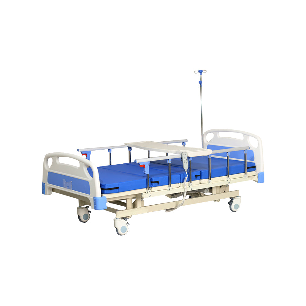 CAMA HOSPITALARIA ELÉCTRICA CON MESA Y COLCHÓN