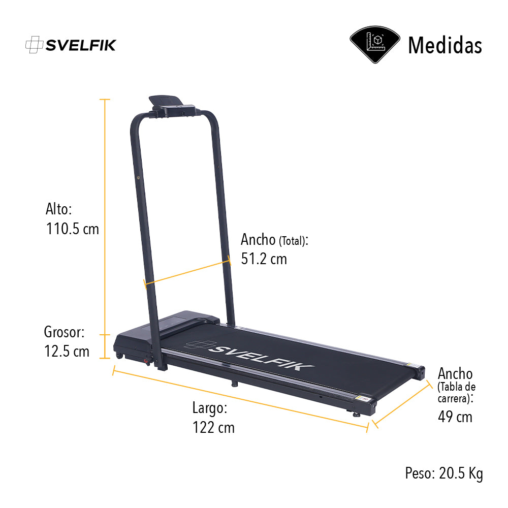 CAMINADORA ELÉCTRICA INTELIGENTE TIPO PLEGABLE (SALDOS)