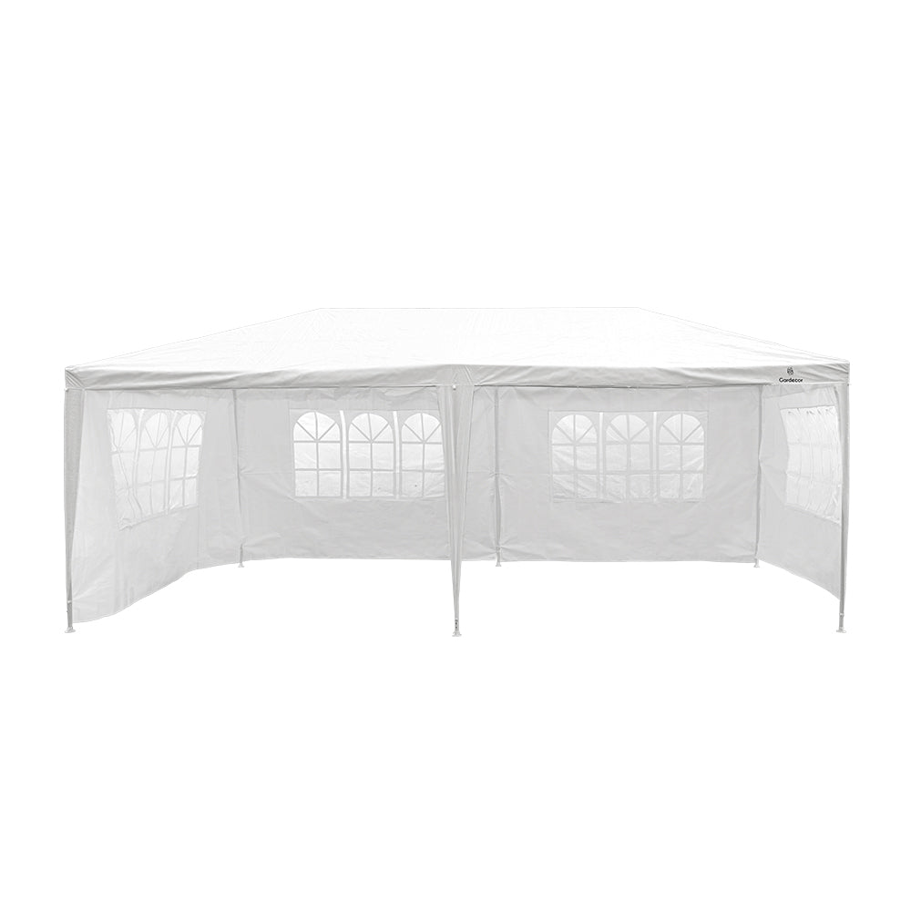 CARPA TOLDO CON PAREDES 6X3 COLOR BLANCO REFORZADA