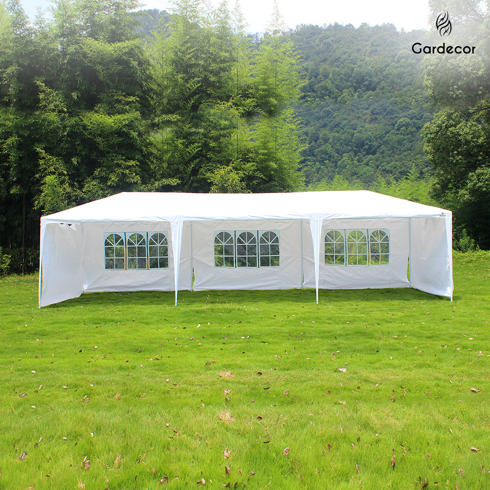 CARPA TOLDO CON PAREDES 9X3 COLOR BLANCO (SALDOS)