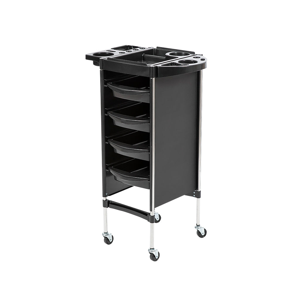 CARRITO AUXILIAR MULTIUSOS ORGANIZADOR COLOR NEGRO (SALDOS)