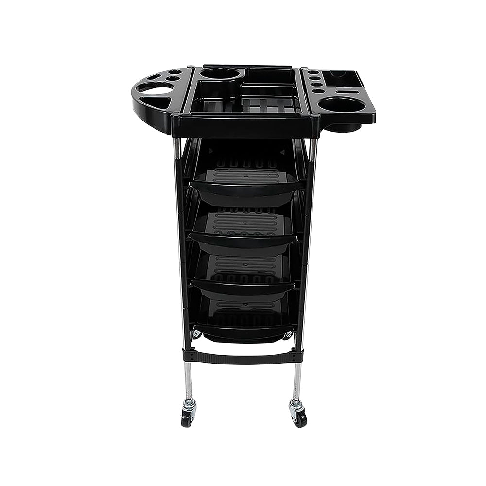 CARRITO AUXILIAR MULTIUSOS ORGANIZADOR COLOR NEGRO (SALDOS)