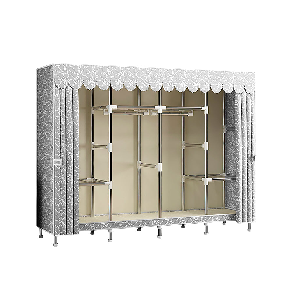 CLOSET ARMABLE 1.65 M COLOR GRIS CON GRECA (SALDOS)