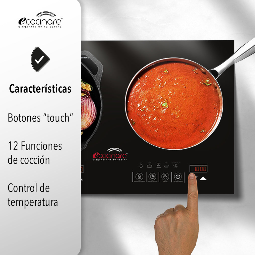 PARRILLA DOBLE DE INDUCCIÓN MAGNÉTICA (SALDOS)