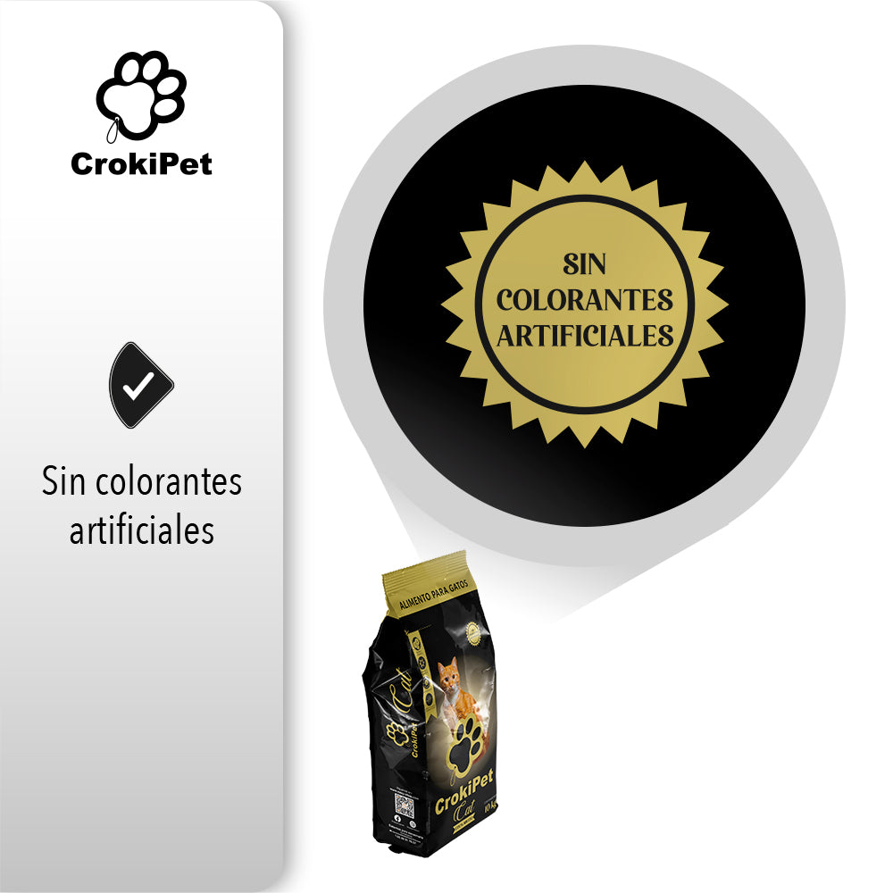 CROQUETAS PARA GATO CROKIPET CAT Alimento Premium Etapa Adulta