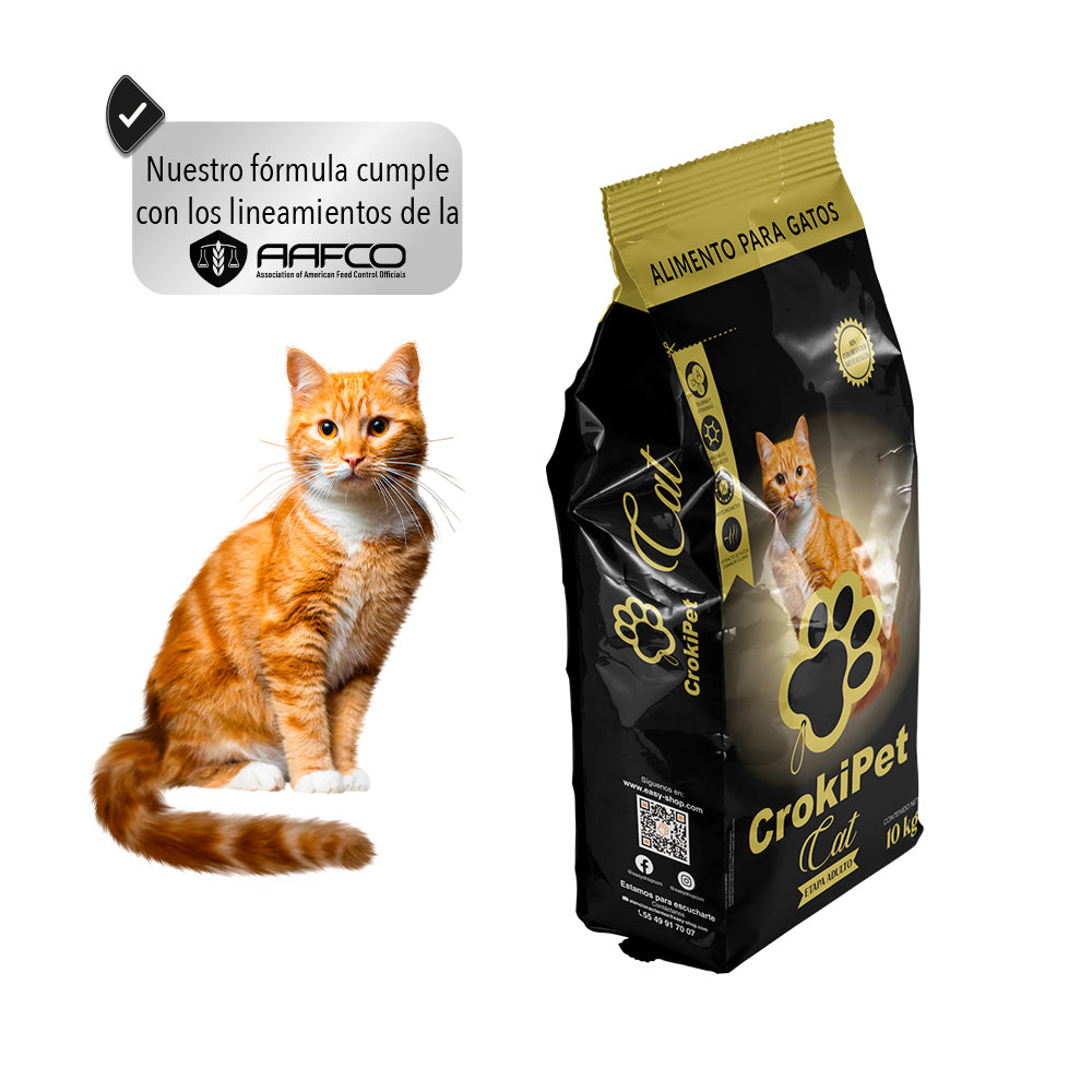 CROQUETAS PARA GATO CROKIPET CAT Alimento Premium Etapa Adulta