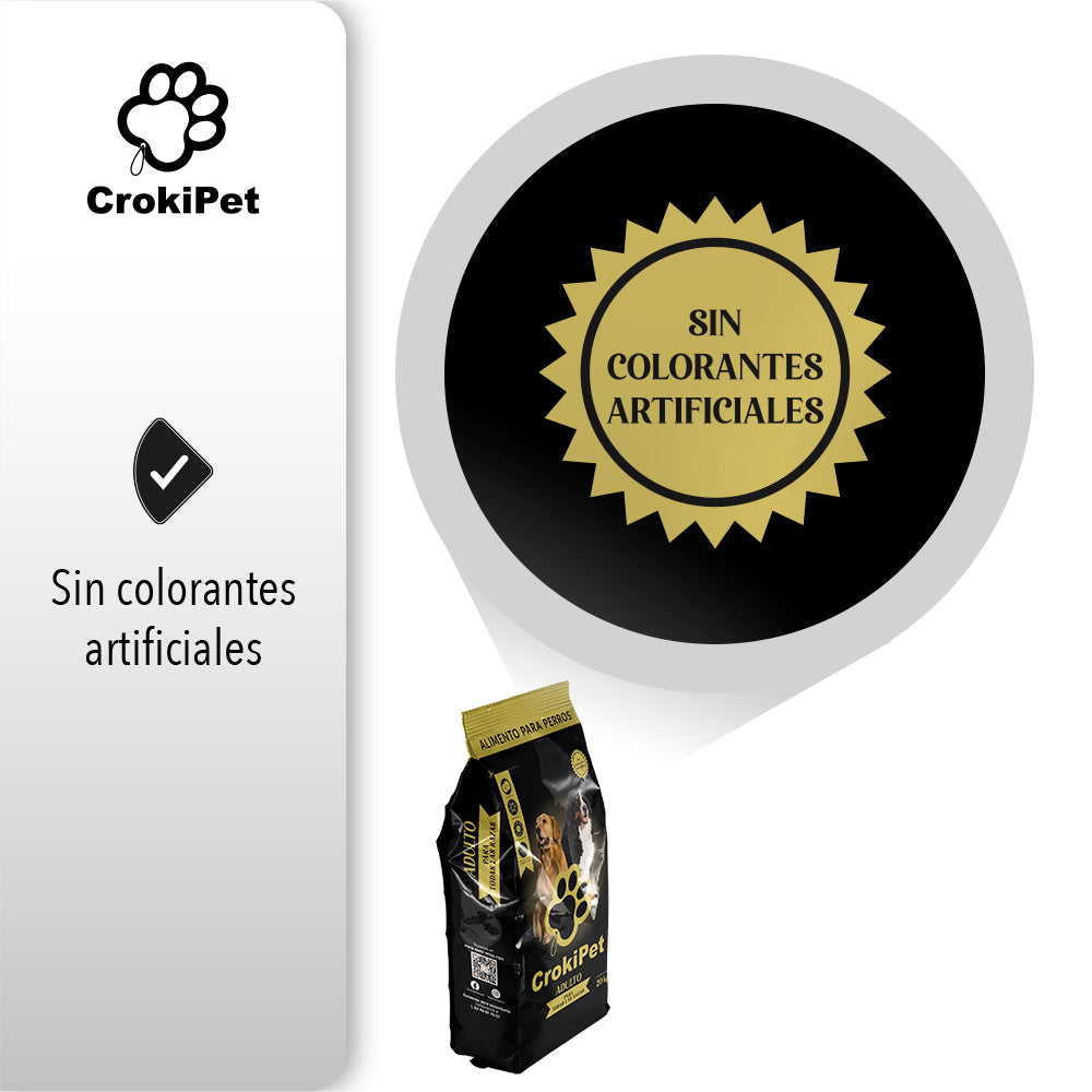 CROQUETAS PARA PERRO CROKIPET Alimento Premium Etapa Adulta