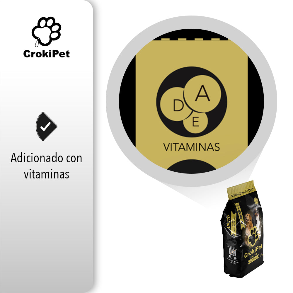 CROQUETAS PARA PERRO CROKIPET Alimento Premium Etapa Adulta