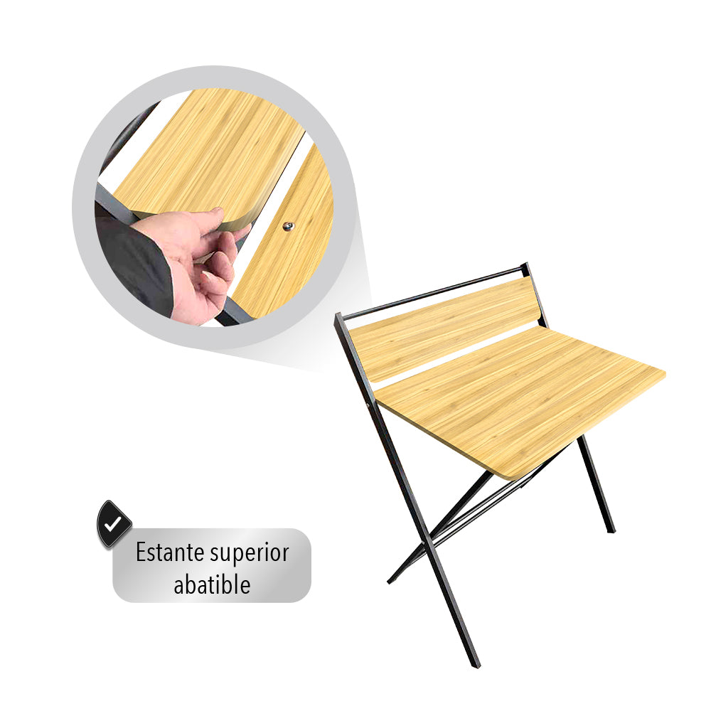 ESCRITORIO MINIMALISTA PLEGABLE CON REPISA