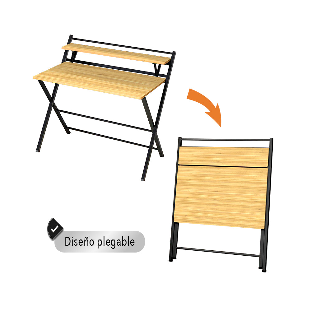 ESCRITORIO MINIMALISTA PLEGABLE CON REPISA