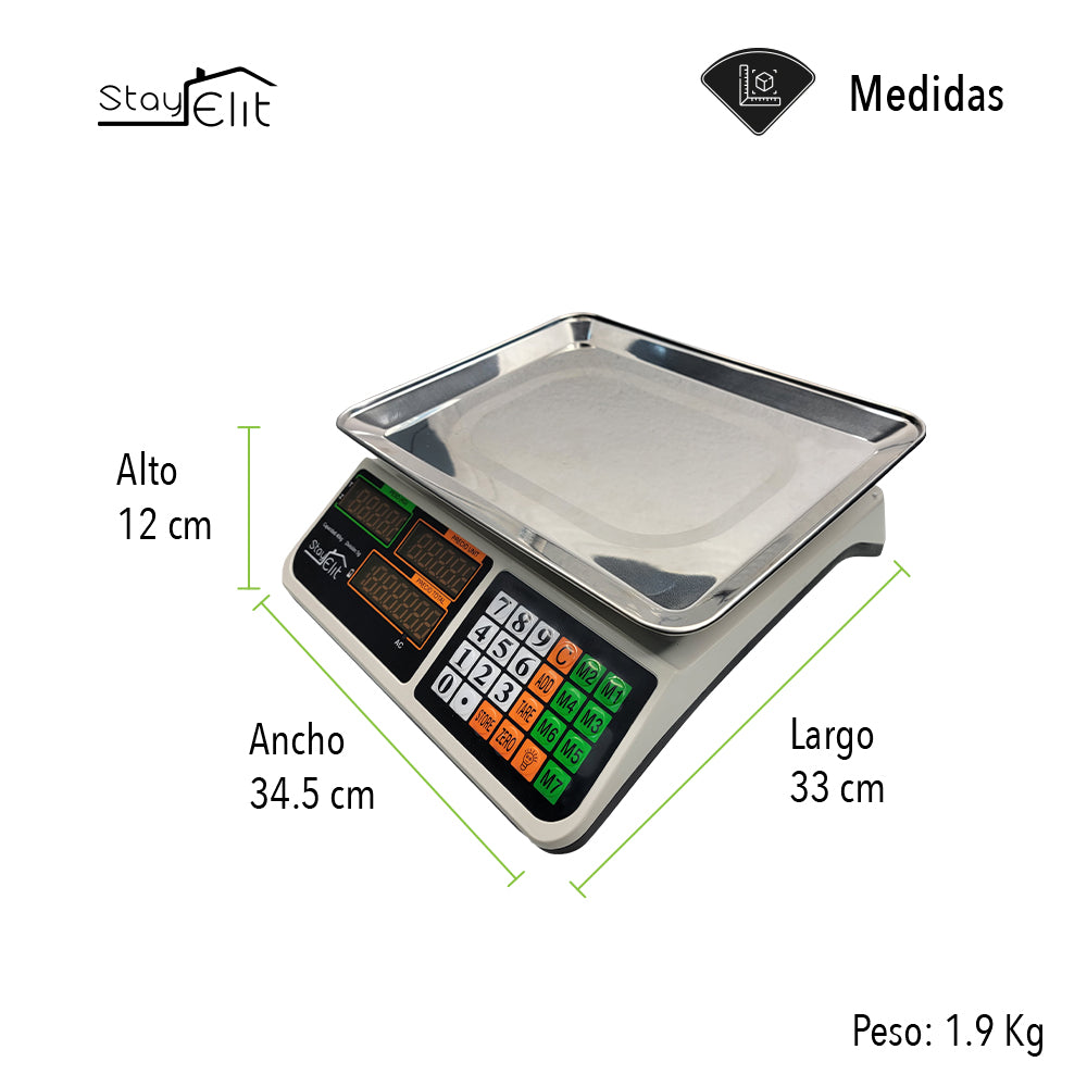 BÁSCULA COMERCIAL DIGITAL (SALDOS)