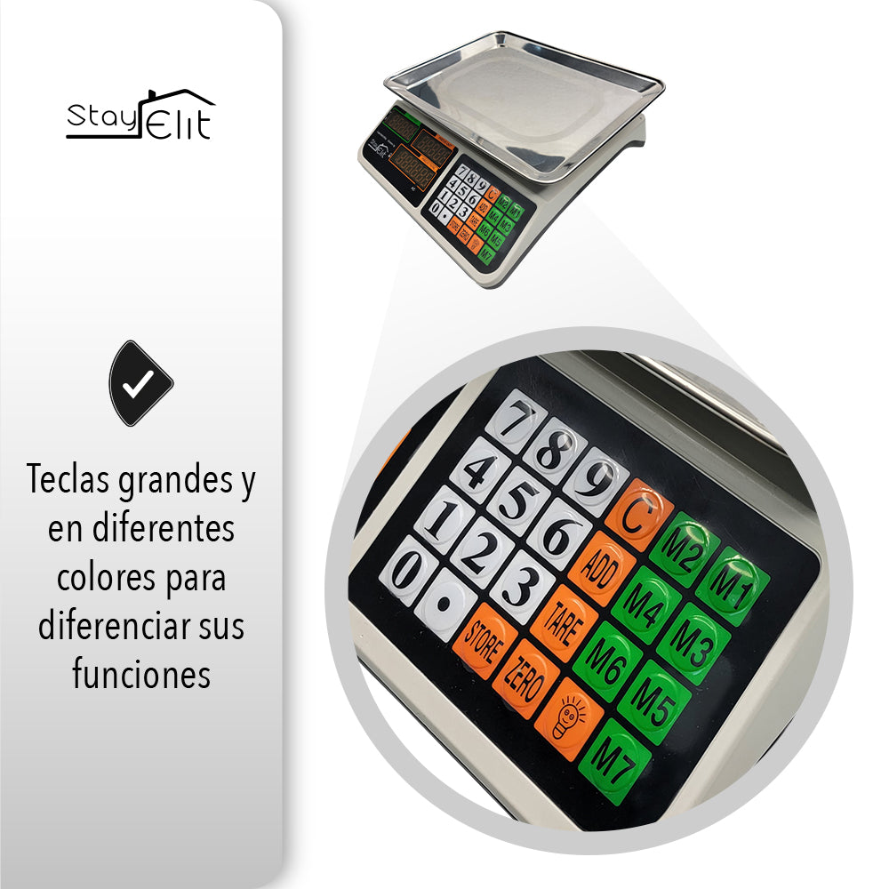 BÁSCULA COMERCIAL DIGITAL (SALDOS)