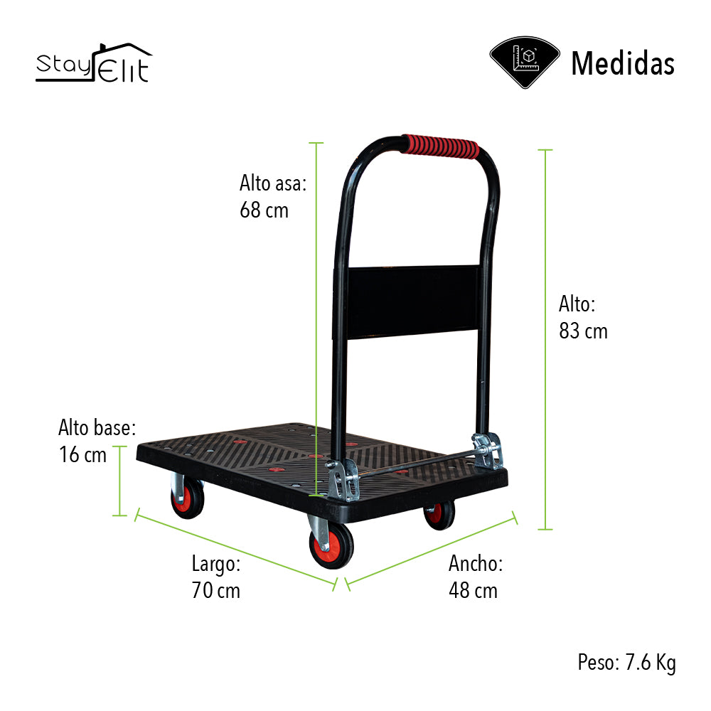 CARRITO PLEGABLE DE CARGA HASTA 150 KG (SALDOS)