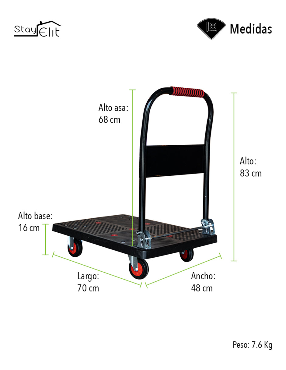 CARRITO PLEGABLE DE CARGA HASTA 150 KG