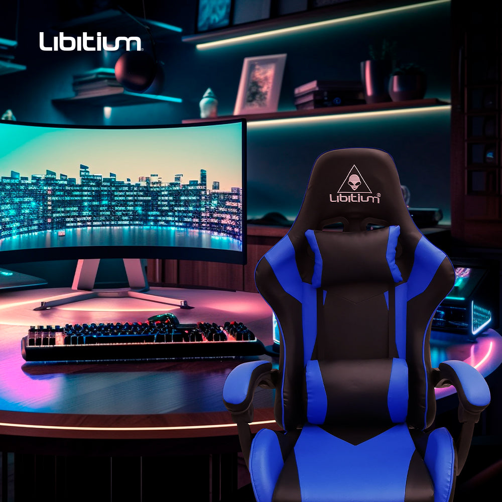 SILLA GAMER COLOR AZUL (SALDOS)