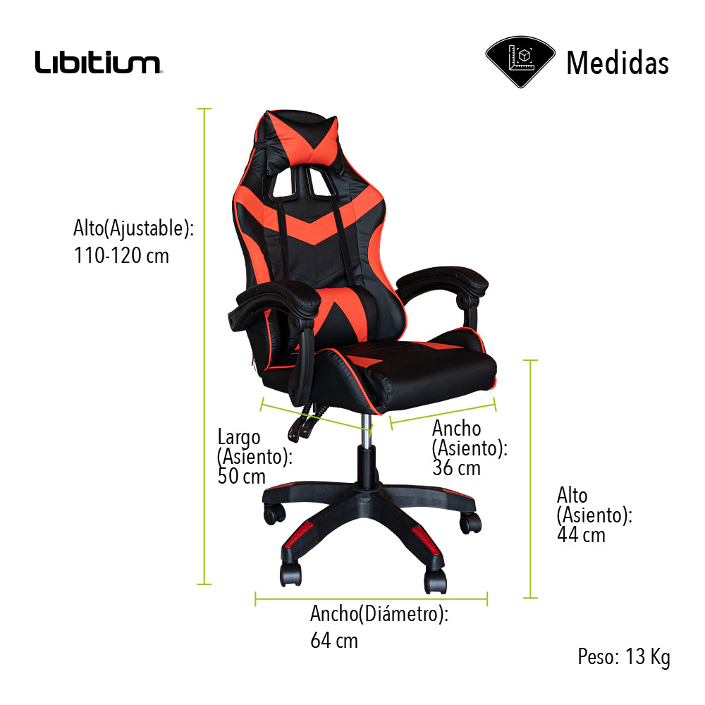 Silla Gamer Color Rojo