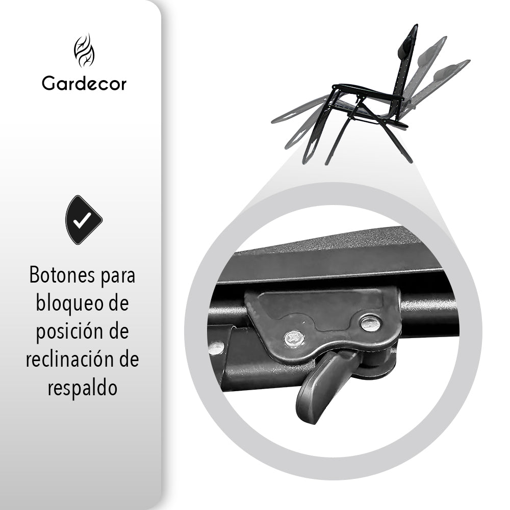 SILLA DE GRAVEDAD CERO COLOR NEGRO