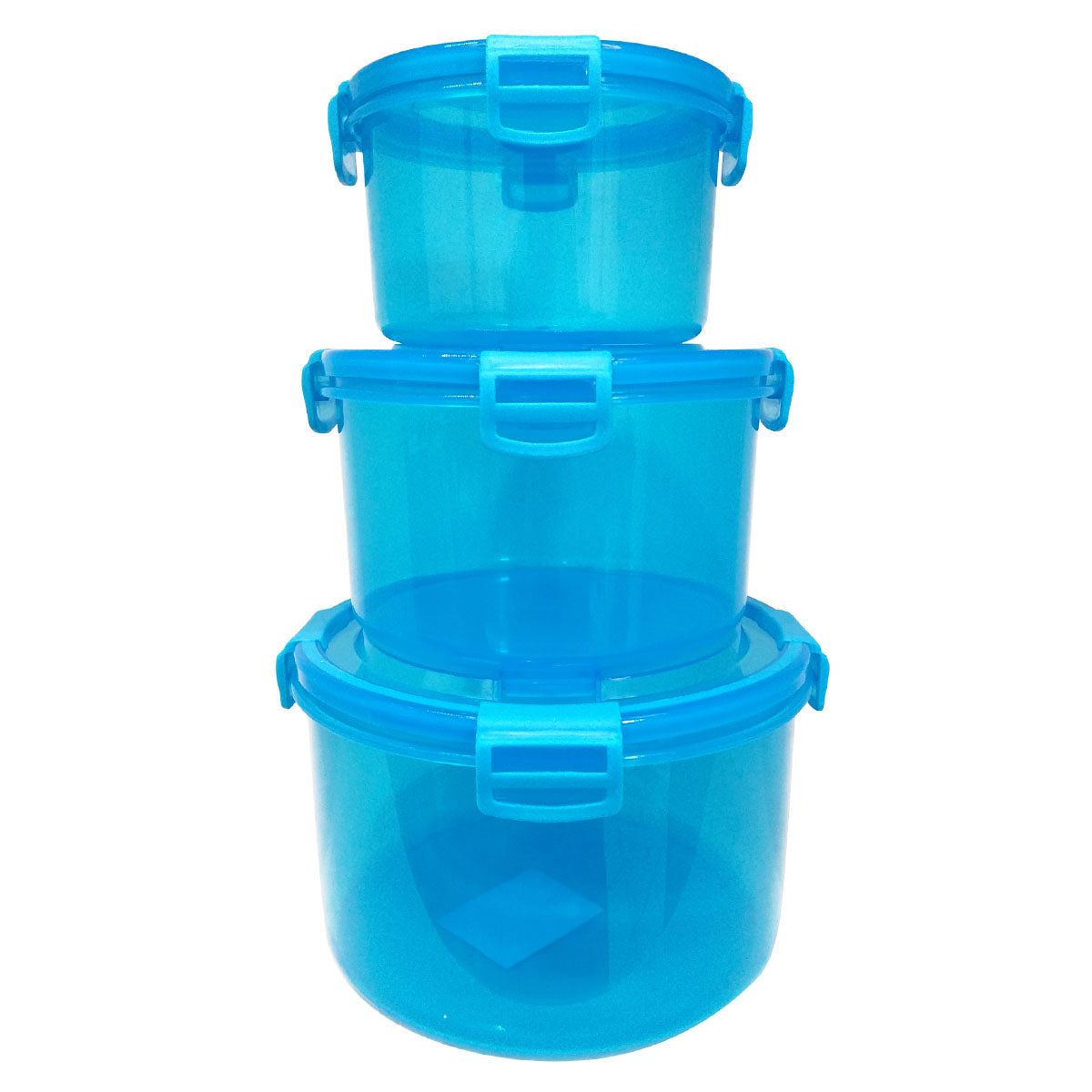 SET DE 3 CONTENEDORES HERMÉTICOS AZUL