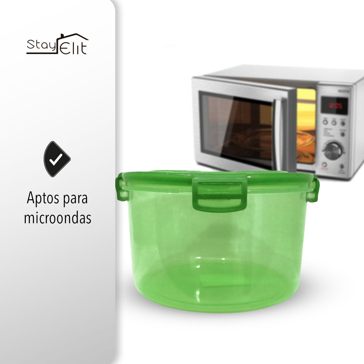 SET DE 3 CONTENEDORES HERMÉTICOS VERDES